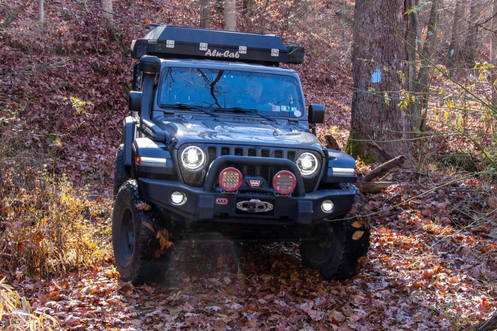 Jeep Gladiator Rubicon on an overland trip